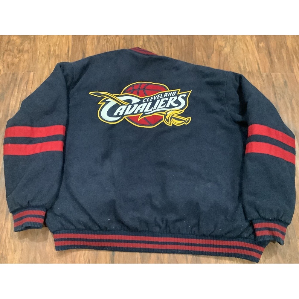 NBA Cleveland Cavaliers JH Design Wool Reversible Jacket With  Patches Logo